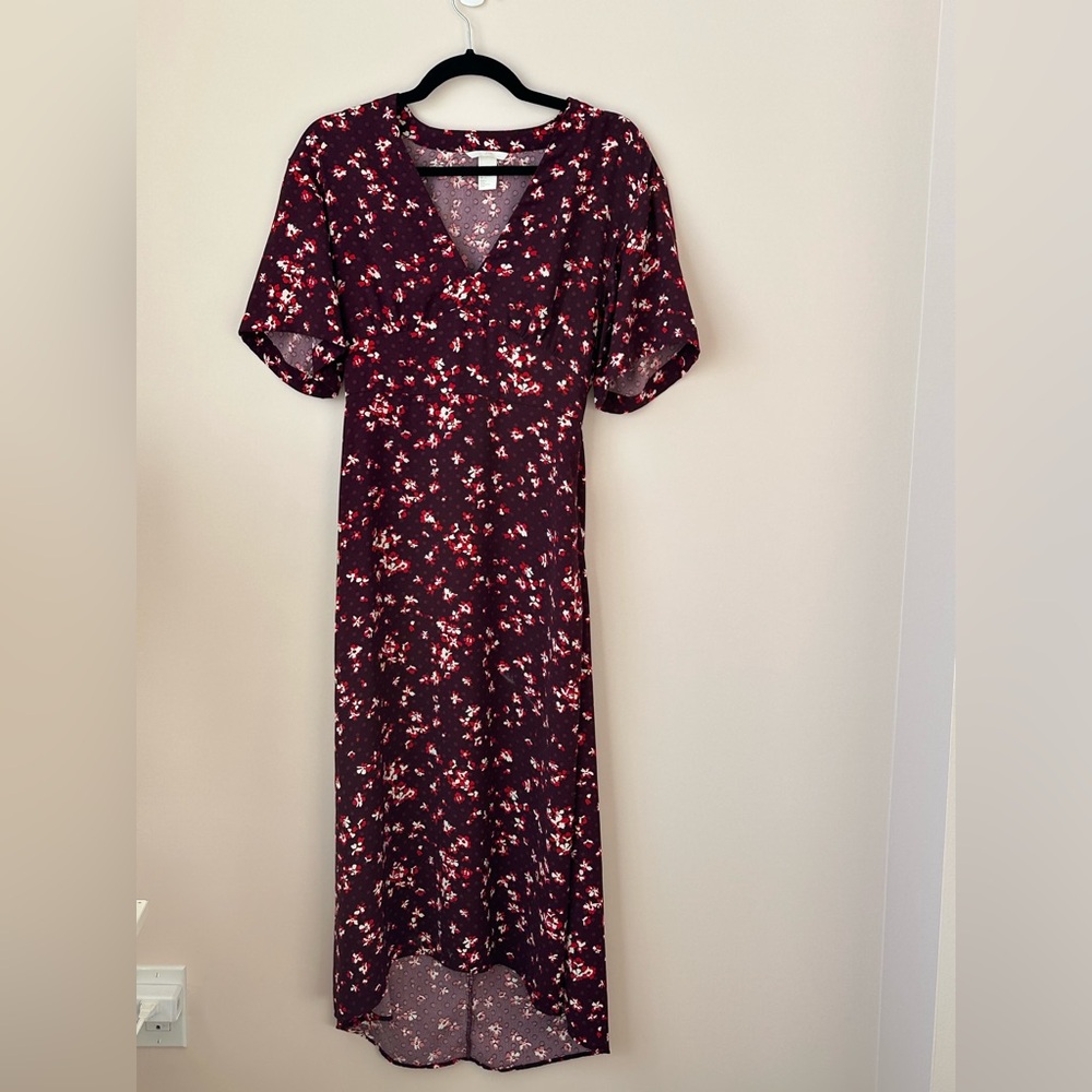 Floral V-Neck Maxi Dress